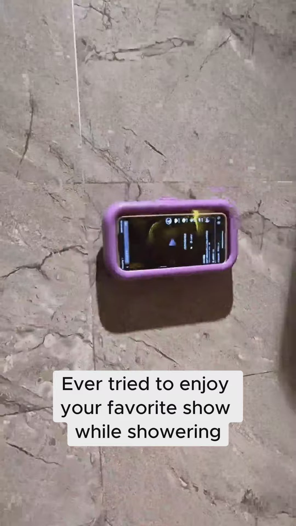 Shower Phone Holder Waterproof Wall Mount Case